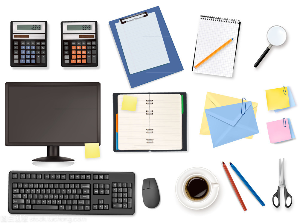 高效办公的无声伙伴 时钟、计算器及其他必备办公用品